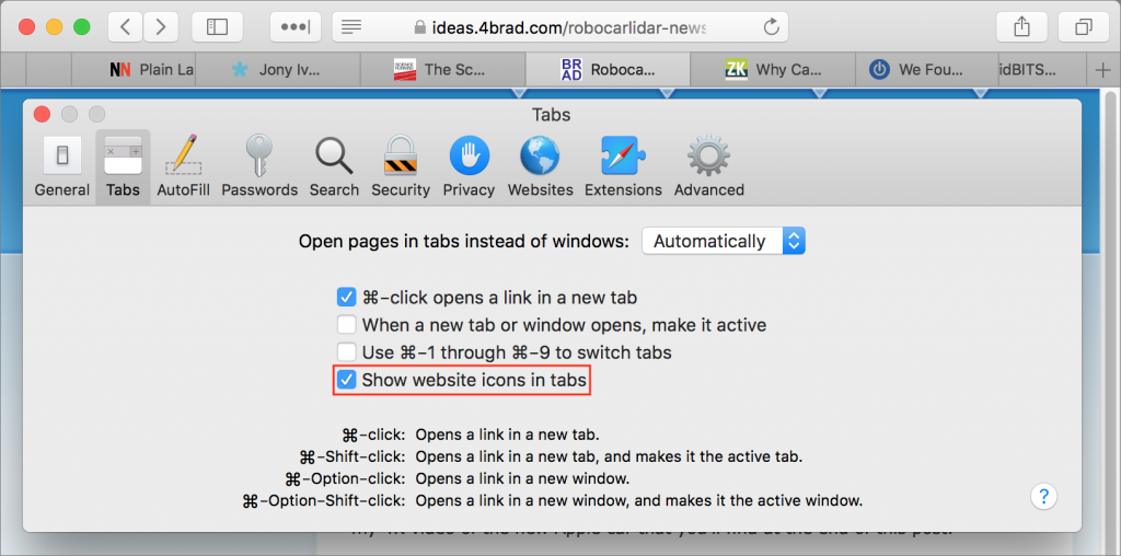 Make Safari Tabs Easier to Identify by Adding Icons