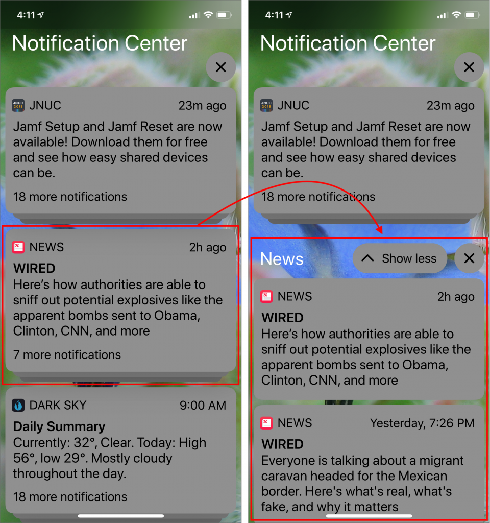 So What Are All Those Stacks of Notifications in iOS 12?
