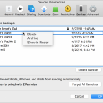 Recover Drive Space by Deleting Old and Unnecessary iOS Device Backups