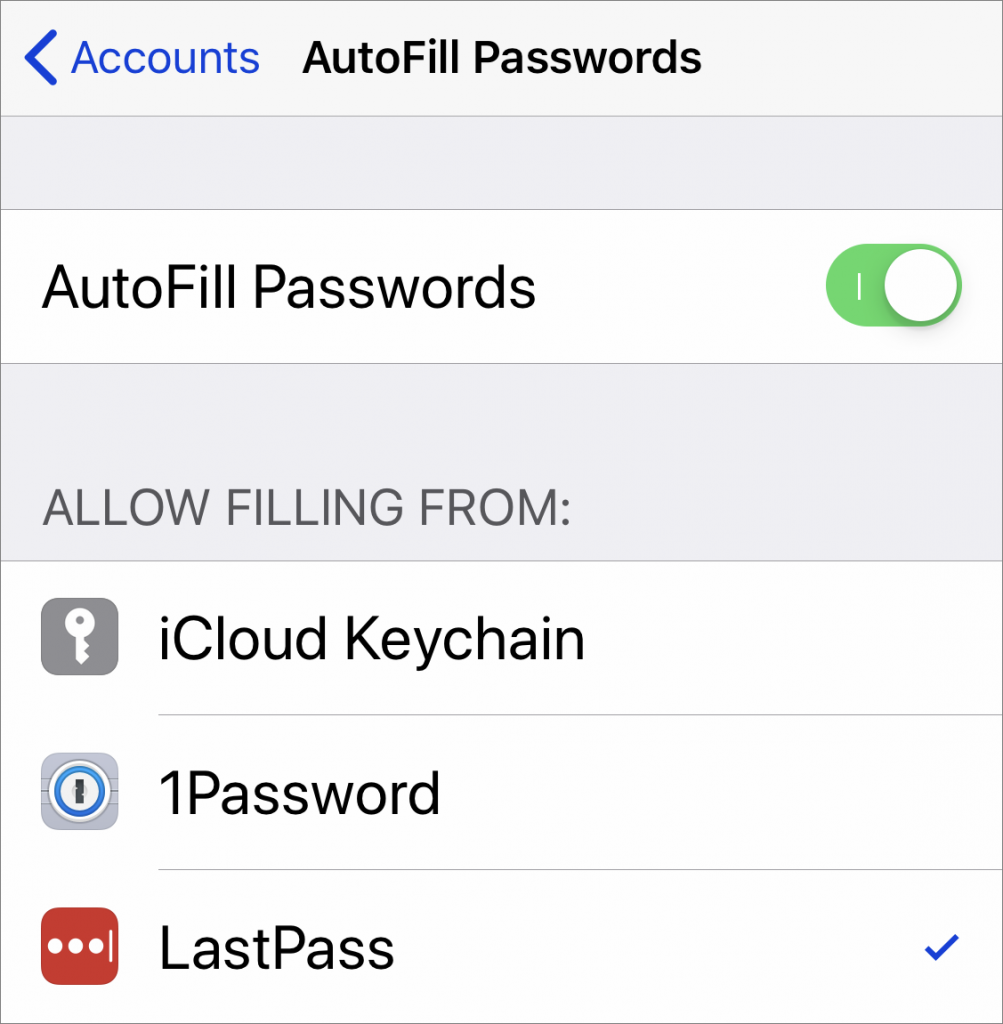 iOS 12 Supports Password Managers for Faster Password Filling