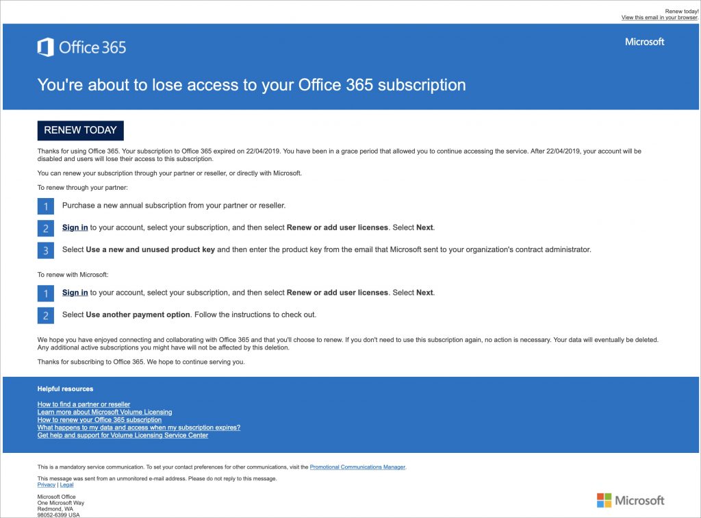 Beware Microsoft Office 365 Phishing Attacks!