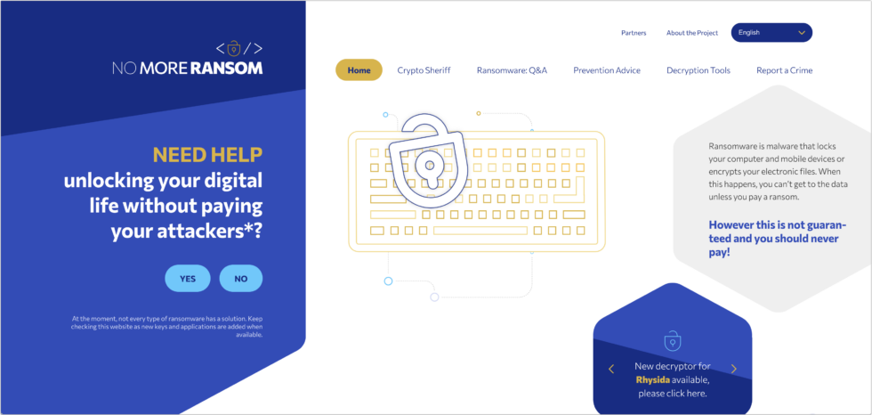 European Website Offers Ransomware Advice and Tools - CreativeTechs